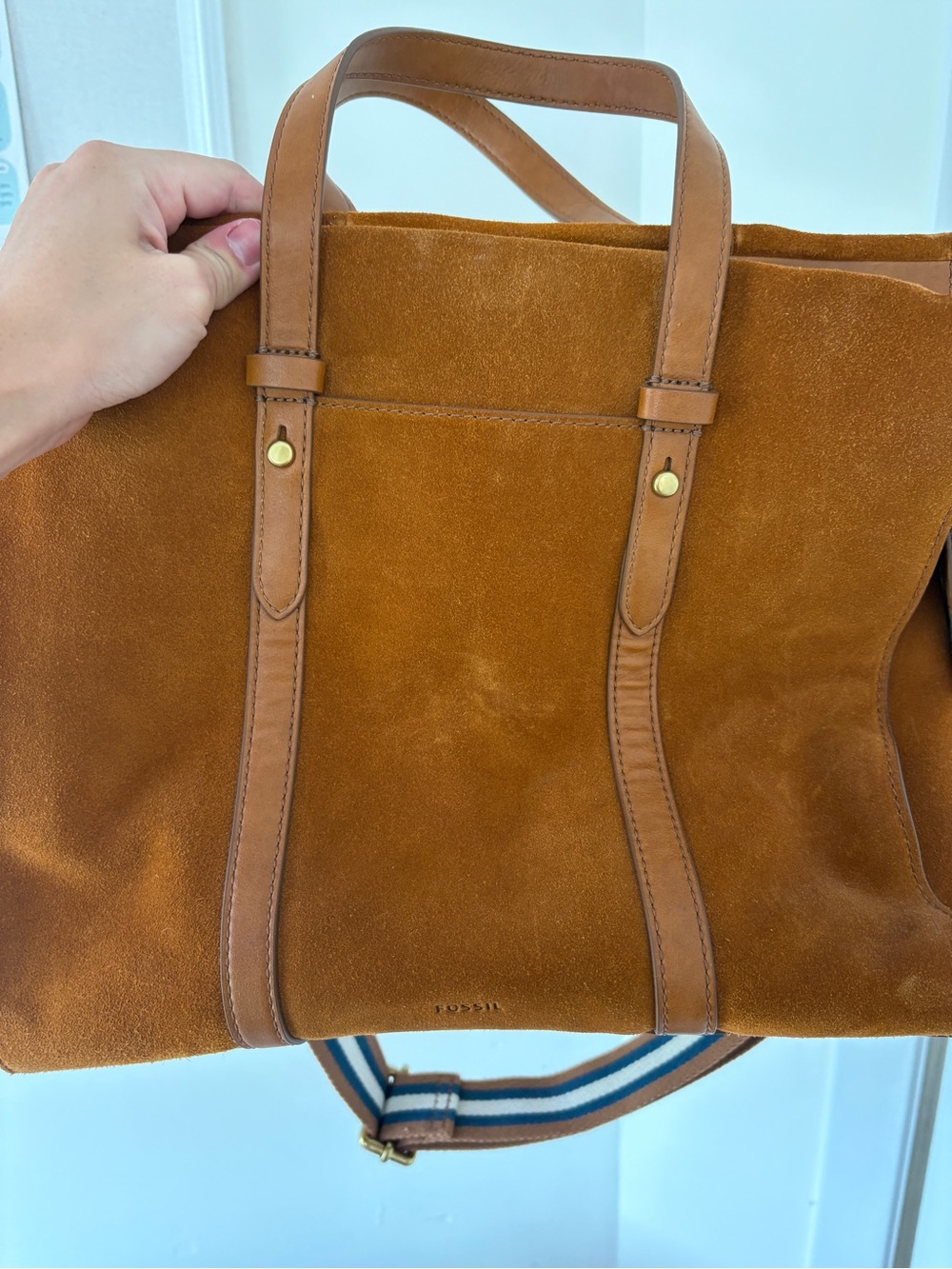 Fossil - Suede Kingston Tote - Picture 5 of 6